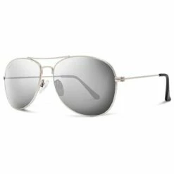 Abaco Avery Sunglasses In Silver/Chrome Flash