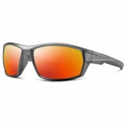 Abaco Octane Sunglasses In Matte Black/Fire Mirror