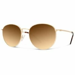 Abaco Salerno Sunglasses In Gold Brown Gradient