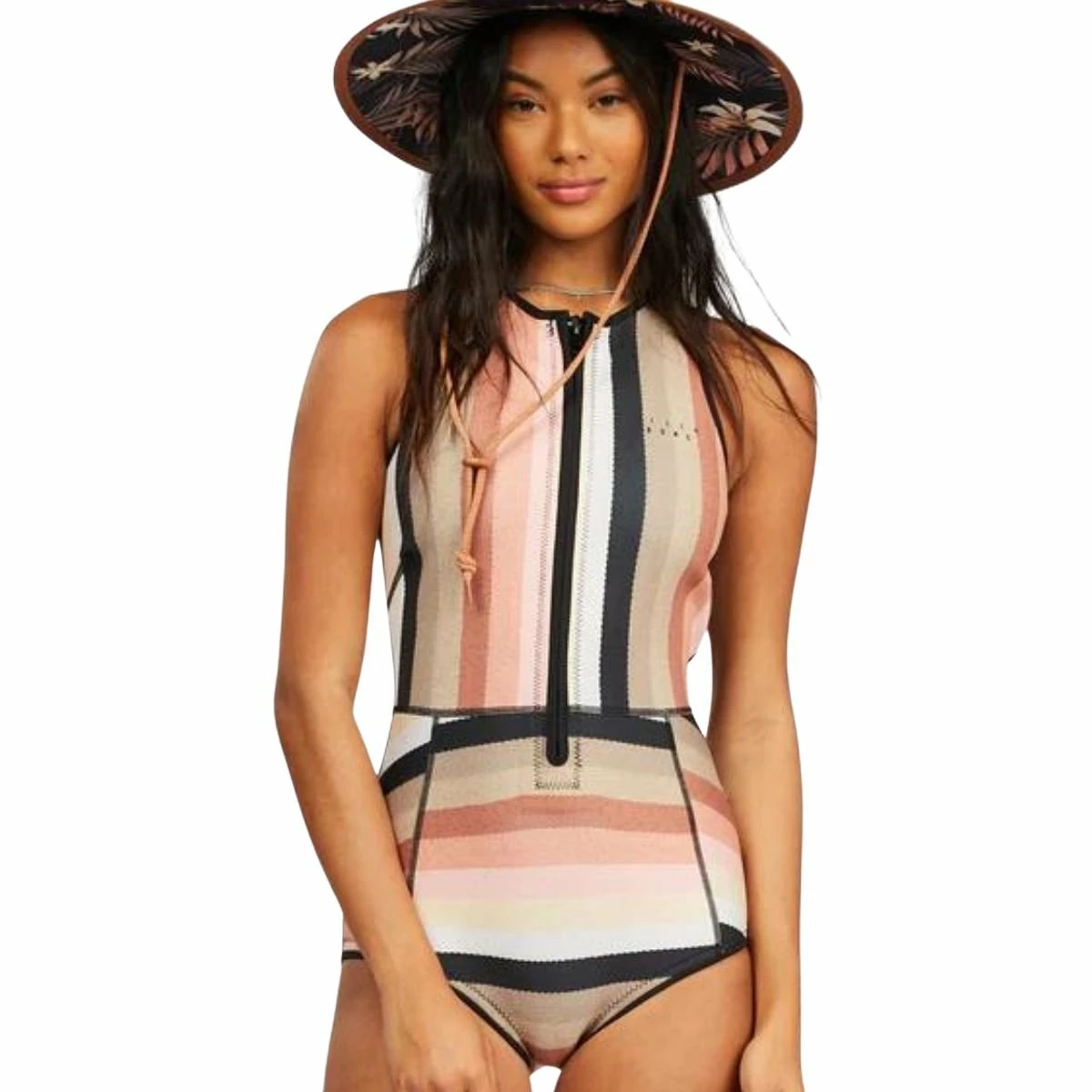 Billabong 1mm Sol Sistah Shorty Spring Wetsuit In Serape Stripe 1 Billabong 1mm Sol Sistah Shorty Spring Wetsuit In Serape Stripe