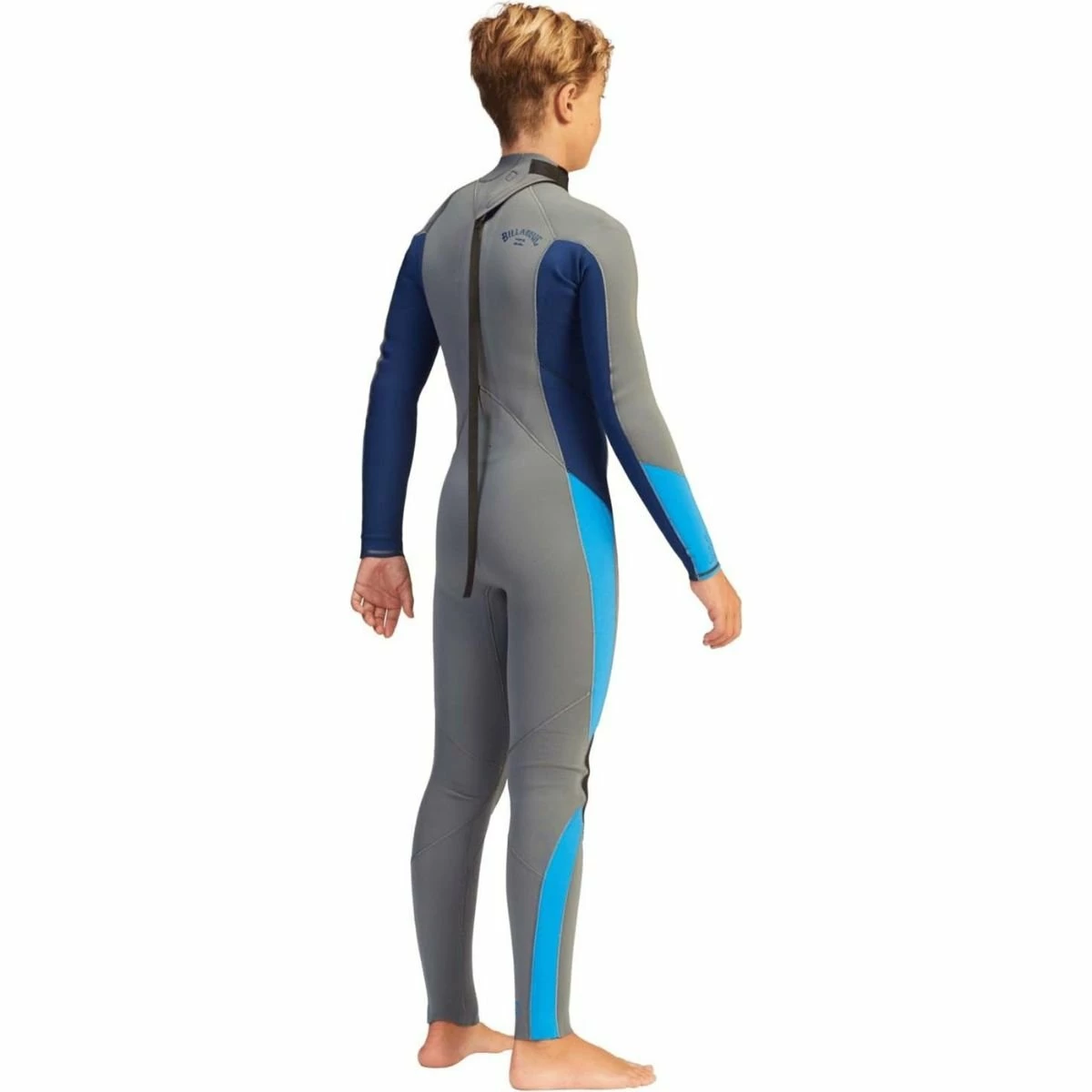 Billabong 3/2mm Boys Absolute Flatlock Full Wetsuit In Ash 2 Billabong 3/2mm Boys Absolute Flatlock Full Wetsuit In Ash - Image 2