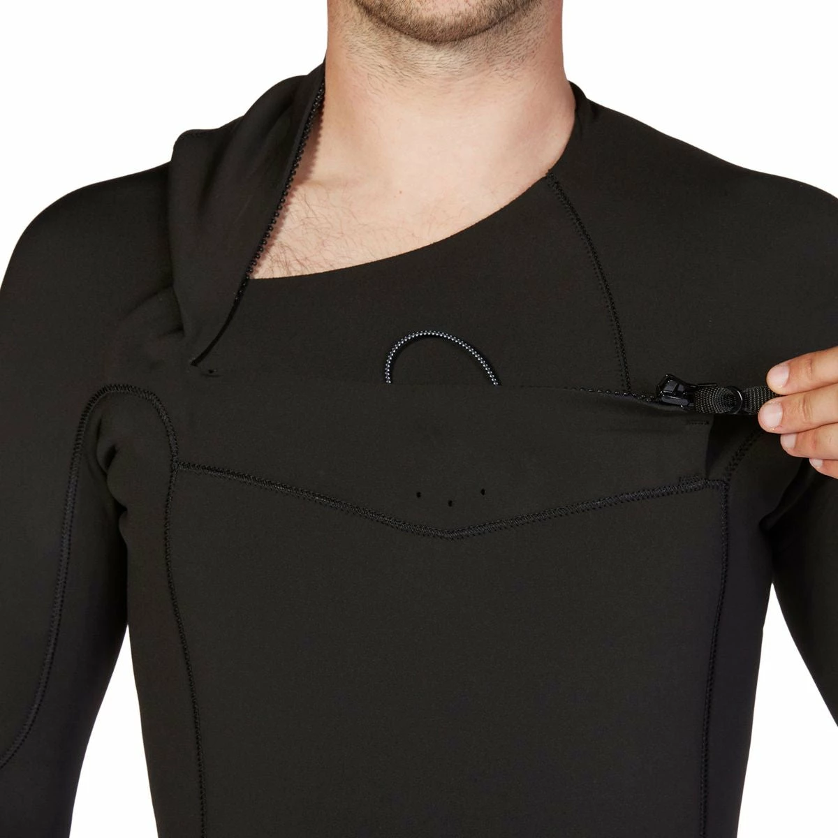 Billabong 403 Absolute Chest Zip Full Wetsuit In Black 4 Billabong 403 Absolute Chest Zip Full Wetsuit In Black - Image 4