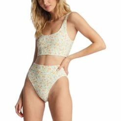 Front Page 15 Billabong Aint She Sweet Tanlines Rise Bikini Bottoms In Salt Crystal