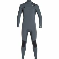 Billabong Boys 403 Furnace Revolution CZ Full Wetsuit In Gunmetal