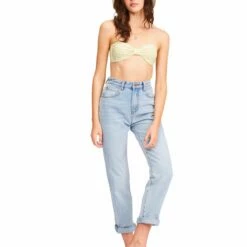 Billabong I Got It High Waisted Jeans In Indigo Rinse