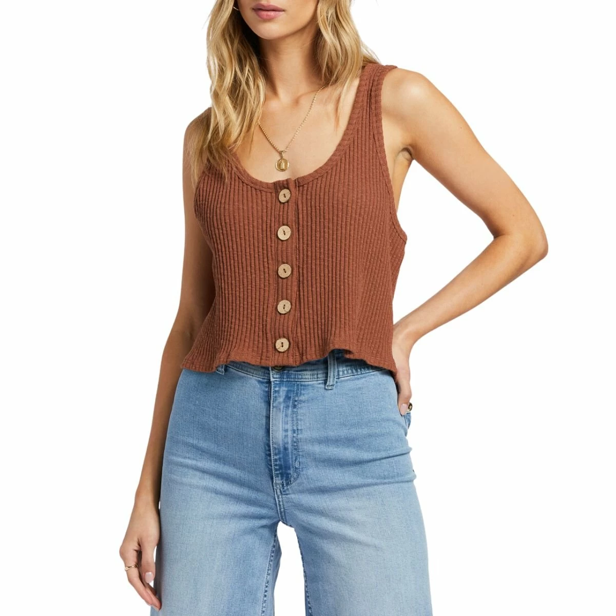 Billabong Keep Going Tank In Toasted Coconut 1 Billabong Keep Going Tank In Toasted Coconut