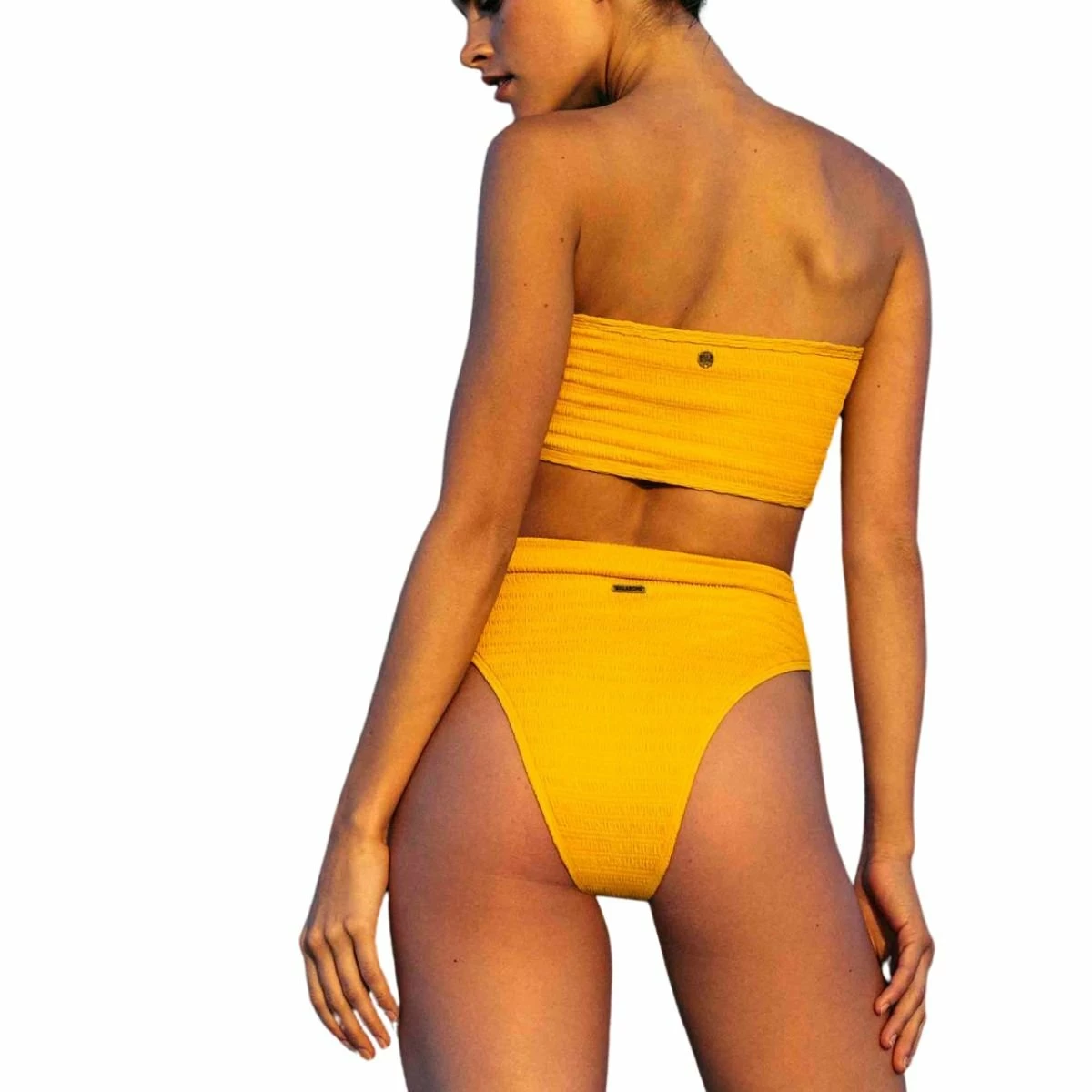 Billabong Sun Rise Rise Pant Bikini Bottom In Gold 2 Billabong Sun Rise Rise Pant Bikini Bottom In Gold - Image 2