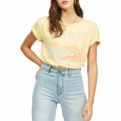 Billabong Surf Trip Tee In Stay Golden