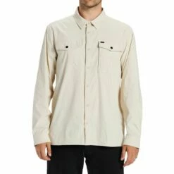 Billabong Surftrek Tech Long Sleeve Shirt In Chino
