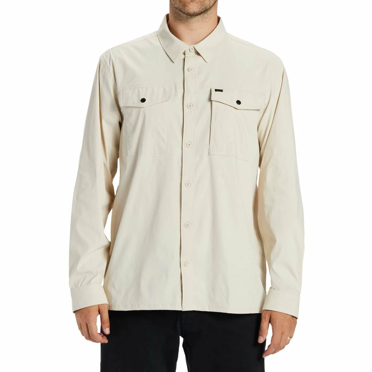 Billabong Surftrek Tech Long Sleeve Shirt In Chino 1 Billabong Surftrek Tech Long Sleeve Shirt In Chino
