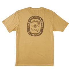 Billabong Synergy Wave Washed Tee In Mustard