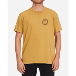 Billabong Synergy Wave Washed Tee In Mustard -LIQUID FORCE Sales billabong synergy wave washed tee in mustard 331090