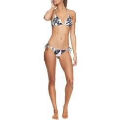 Body Glove Black White Tie Side Iris Bottoms In Black