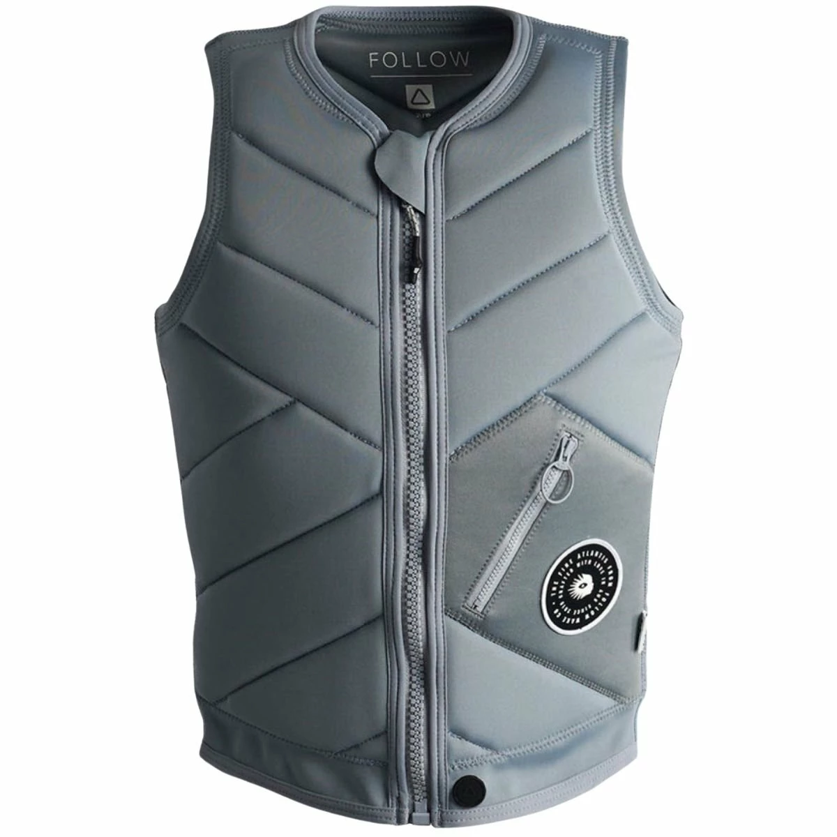Follow Atlantis Ladies Comp Wake Vest In Ash/Blue 1 Follow Atlantis Ladies Comp Wake Vest In Ash/Blue