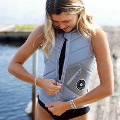 Follow Atlantis Ladies Comp Wake Vest In Ash/Blue 9 Follow Atlantis Ladies Comp Wake Vest In Ash/Blue -LIQUID FORCE Sales follow atlantis ladies comp wake vest in ashblue 926386