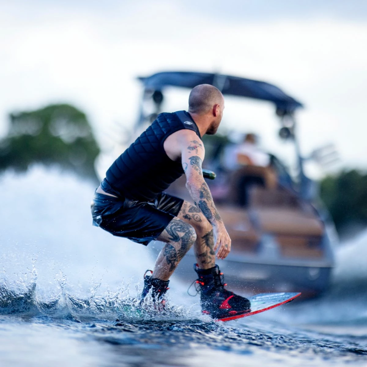 Follow B.P. Pro Comp Wake Vest In Black 3 Follow B.P. Pro Comp Wake Vest In Black - Image 3