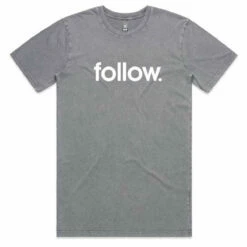 Follow Corp Tee In Grey