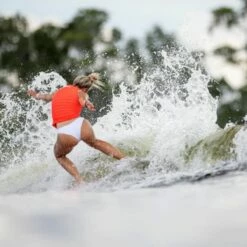 Follow Primary Ladies Comp Wake Vest In Fluro Red -LIQUID FORCE Sales follow primary ladies comp wake vest in fluro red 520300