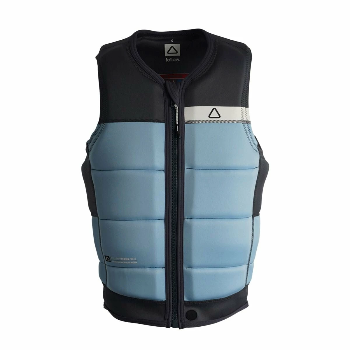 Follow Signal Comp Wake Vest In Soft Blue 1 Follow Signal Comp Wake Vest In Soft Blue