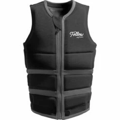Follow Surf Edition Ladies Comp Wake Vest In Charcoal