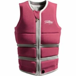 Follow Surf Edition Ladies Comp Wake Vest In Pink