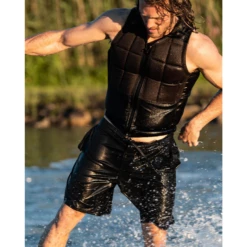 Follow RD Comp Wake Vest In Black/Brown 11 Follow RD Comp Wake Vest In Black/Brown -LIQUID FORCE Sales follow wake rd impact vest brown black 2022 action 3