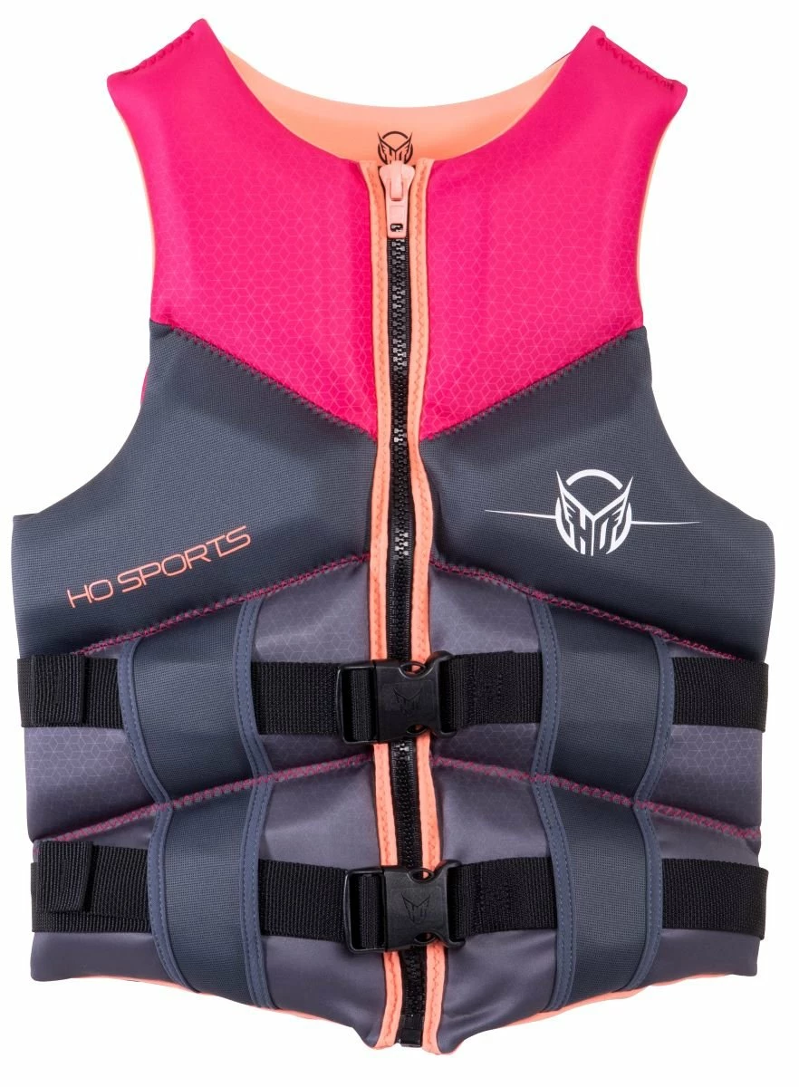 HO Women's Phoenix CGA Life Jacket In Black/Pink 1 HO Women's Phoenix CGA Life Jacket In Black/Pink