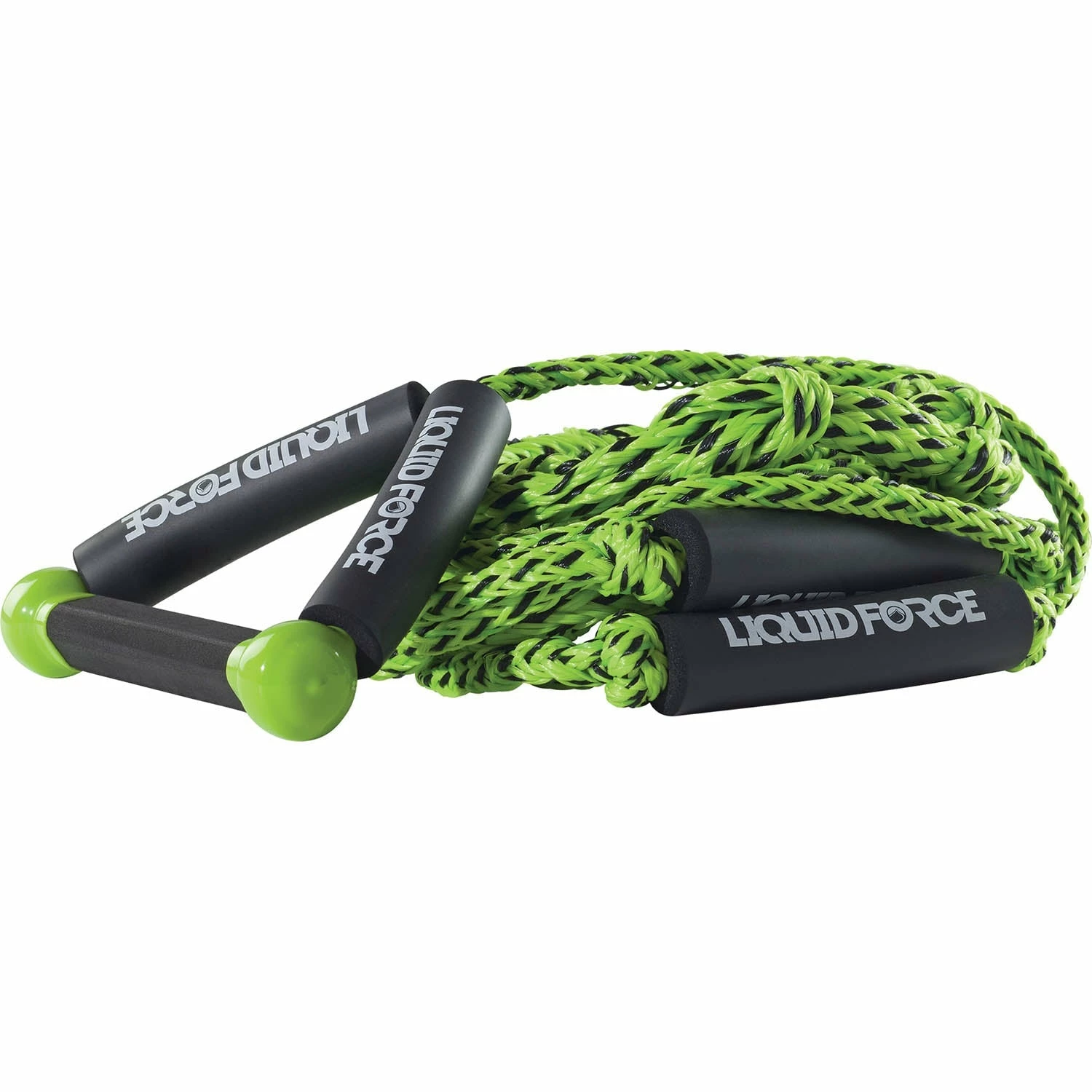 Liquid Force 24 Ft. Knotted Surf Rope W/ 8" Handle Green 1 Liquid Force 24 Ft. Knotted Surf Rope W/ 8" Handle Green