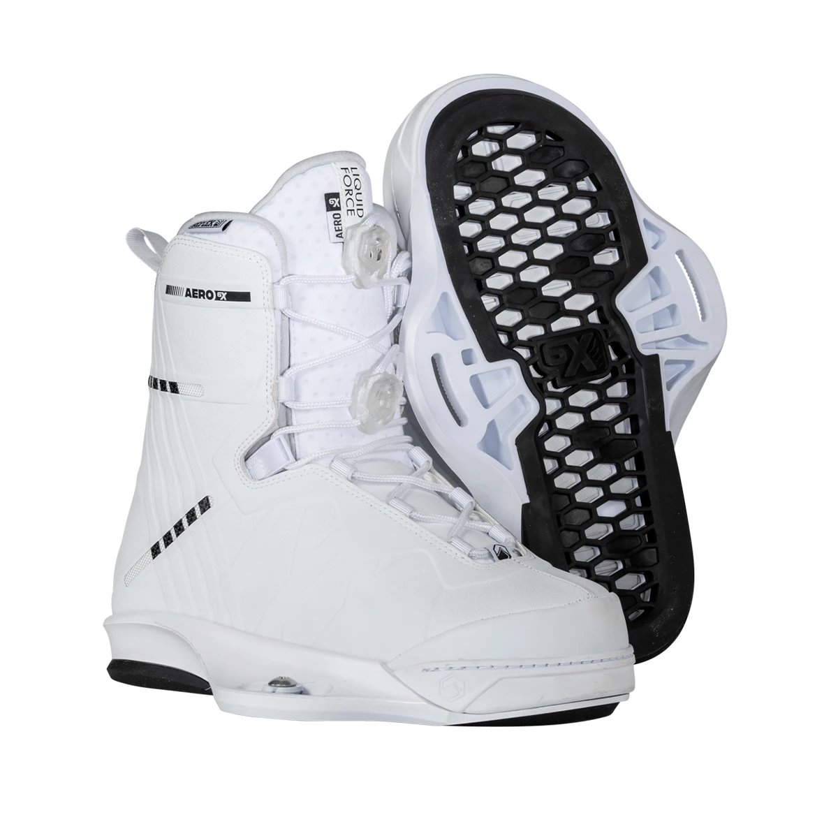 Liquid Force Aero 6X Wakeboard Bindings 2023 In White 2 Liquid Force Aero 6X Wakeboard Bindings 2023 In White - Image 2