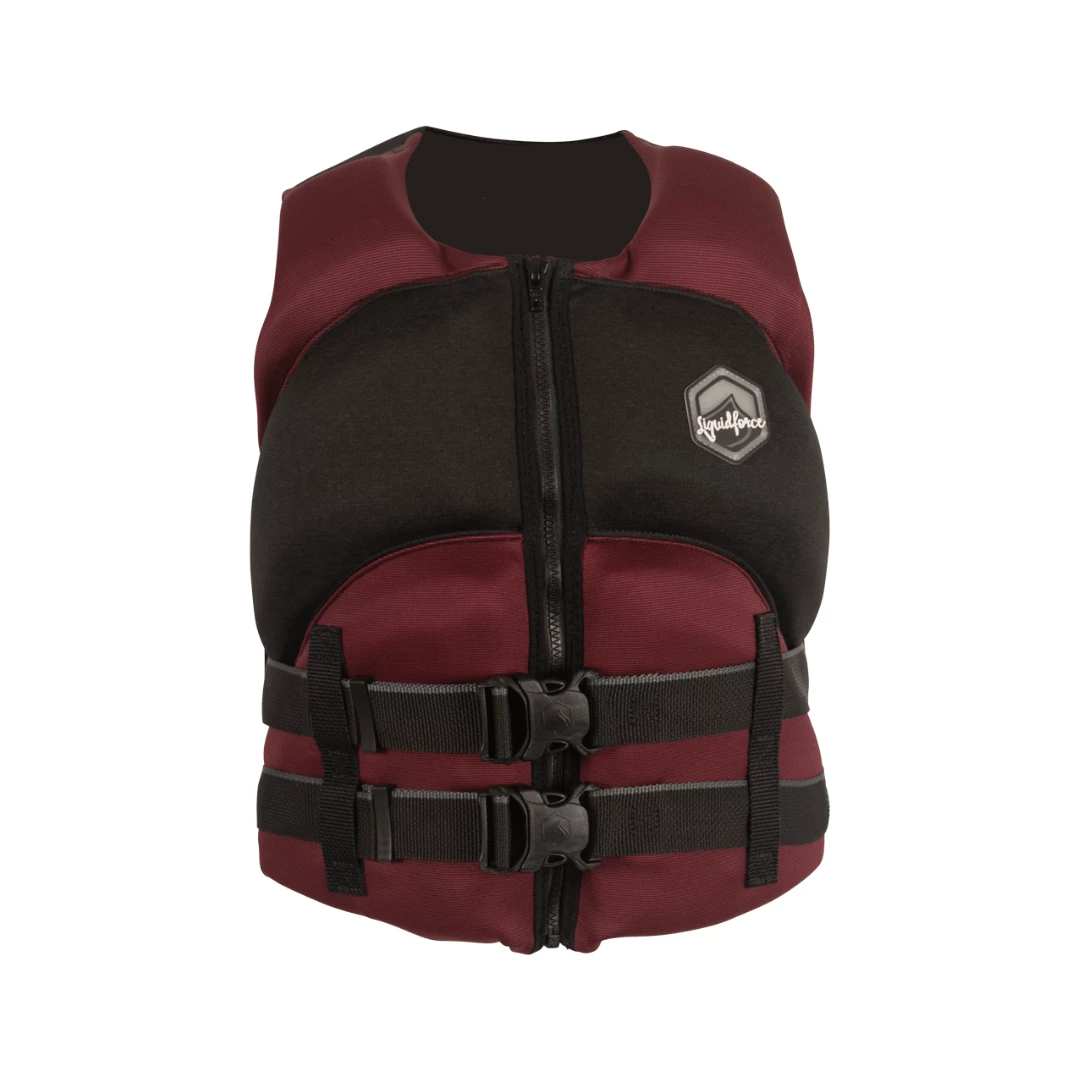 Liquid Force Heartbreaker CGA Life Jacket In Maroon 1 Liquid Force Heartbreaker CGA Life Jacket In Maroon
