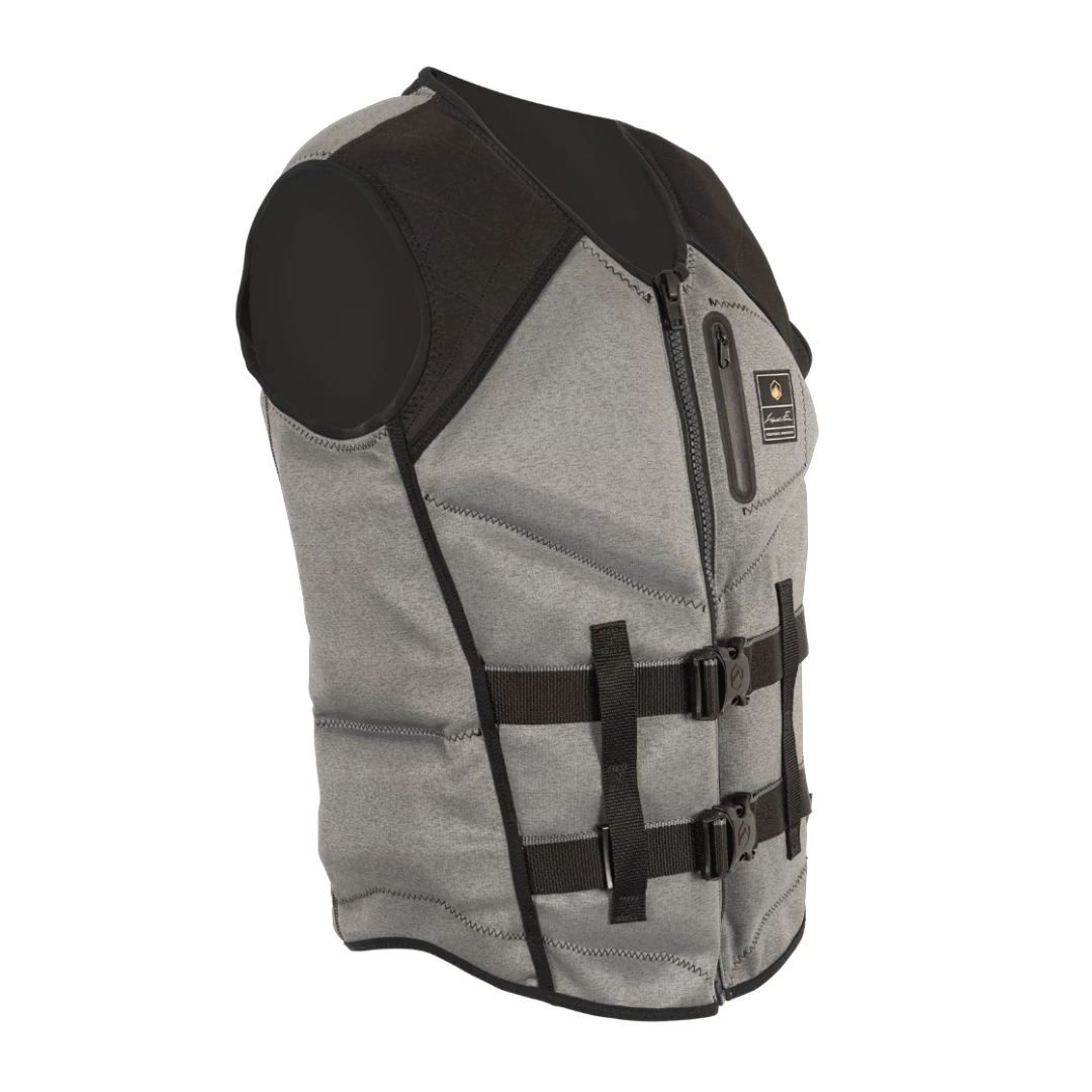 Liquid Force Watson Heritage CGA Life Jacket In Grey/Heather 2 Liquid Force Watson Heritage CGA Life Jacket In Grey/Heather - Image 2