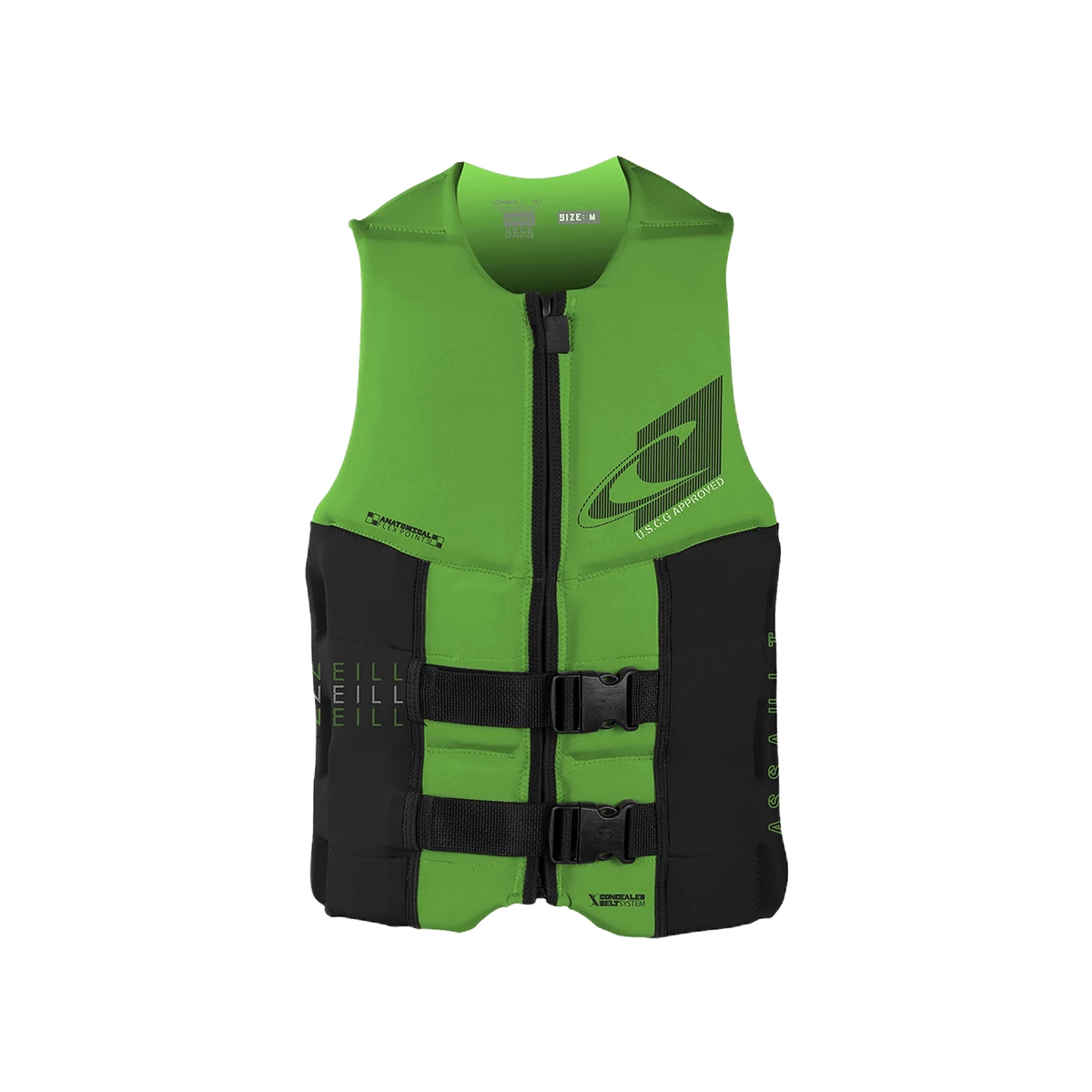 O'Neill Assault L.S. USCG Vest Day Glow/Black 1 O'Neill Assault L.S. USCG Vest Day Glow/Black