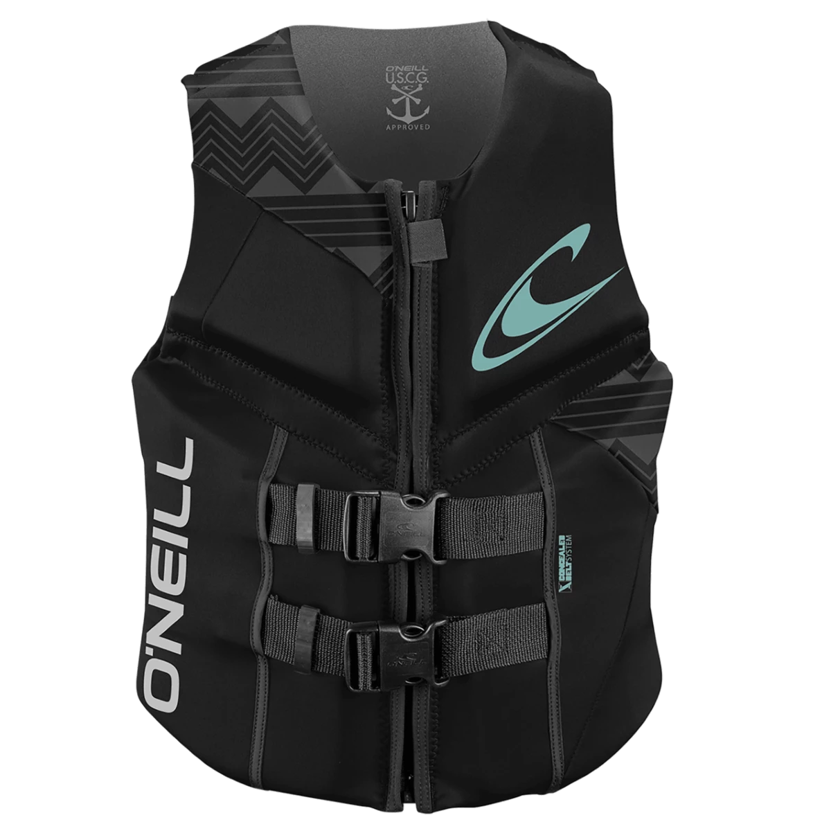 O'Neill Life Vest 2021 Women's Reactor USCG Black 1 O'Neill Life Vest 2021 Women's Reactor USCG Black