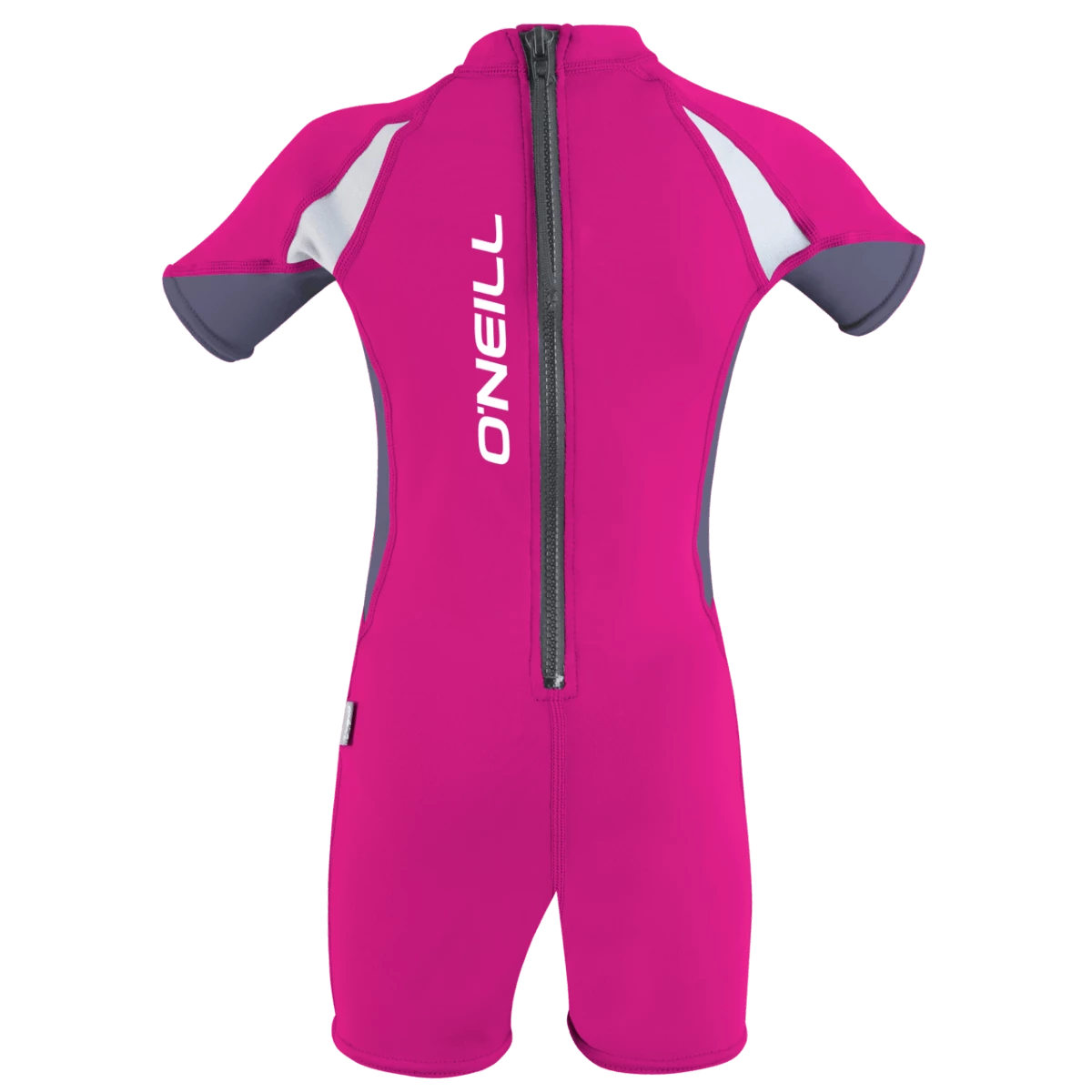 O'Neill Ozone Toddler S/S Spring Wetsuit In Berry/Dusk/White 2 O'Neill Ozone Toddler S/S Spring Wetsuit In Berry/Dusk/White - Image 2