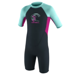 O'Neill Toddler Reactor-2 2mm BZ Spring Wetsuit In Slate/Berry/Seaglass