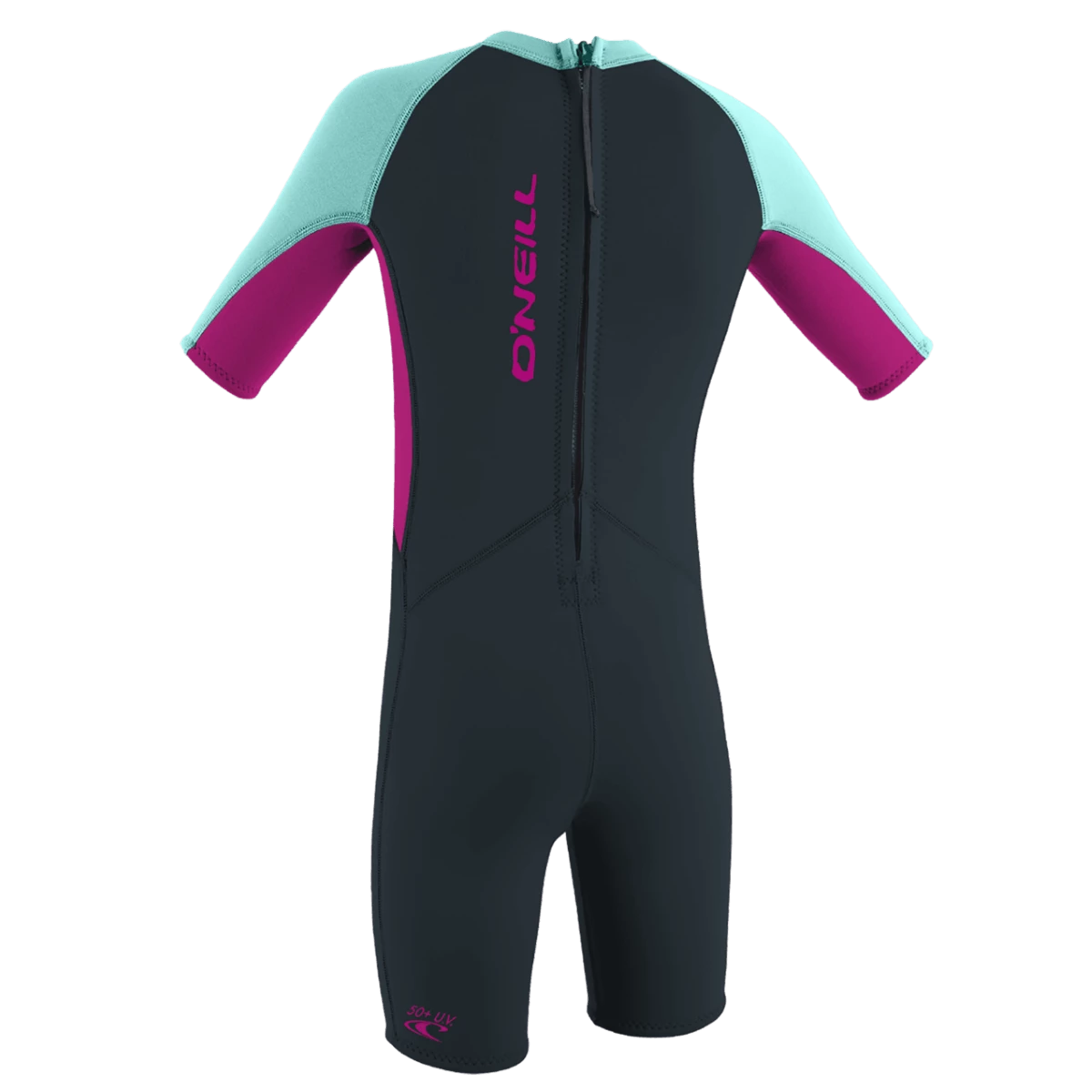 O'Neill Toddler Reactor-2 2mm BZ Spring Wetsuit In Slate/Berry/Seaglass 2 O'Neill Toddler Reactor-2 2mm BZ Spring Wetsuit In Slate/Berry/Seaglass - Image 2