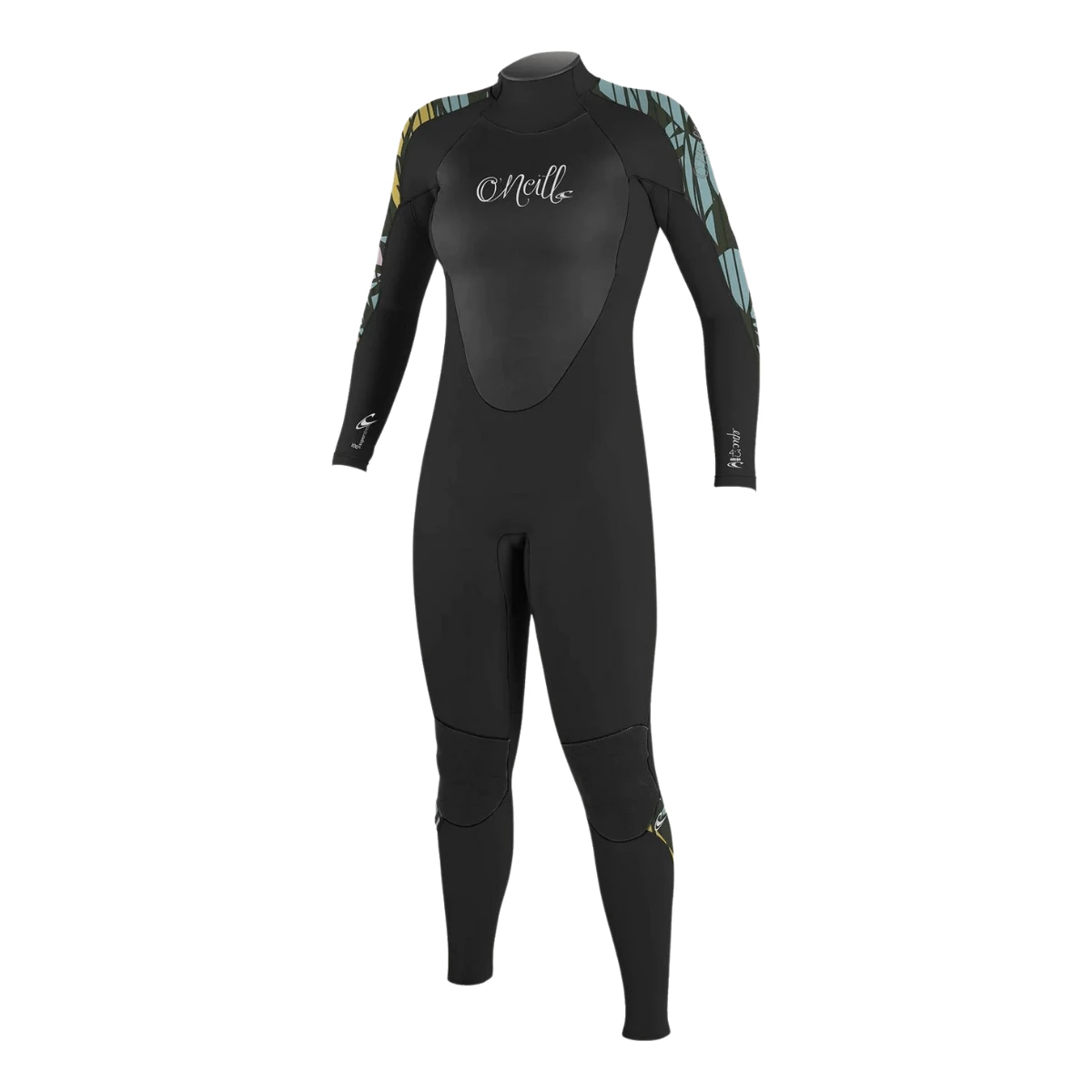 O'Neill Women's Epic 4/3 BZ Full Wetsuit In Black/Baylen 1 O'Neill Women's Epic 4/3 BZ Full Wetsuit In Black/Baylen
