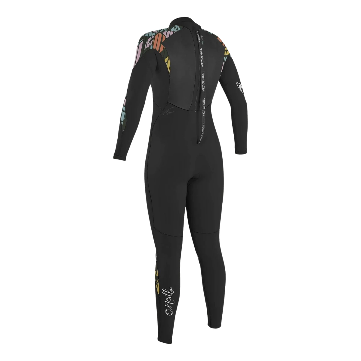 O'Neill Women's Epic 4/3 BZ Full Wetsuit In Black/Baylen 2 O'Neill Women's Epic 4/3 BZ Full Wetsuit In Black/Baylen - Image 2