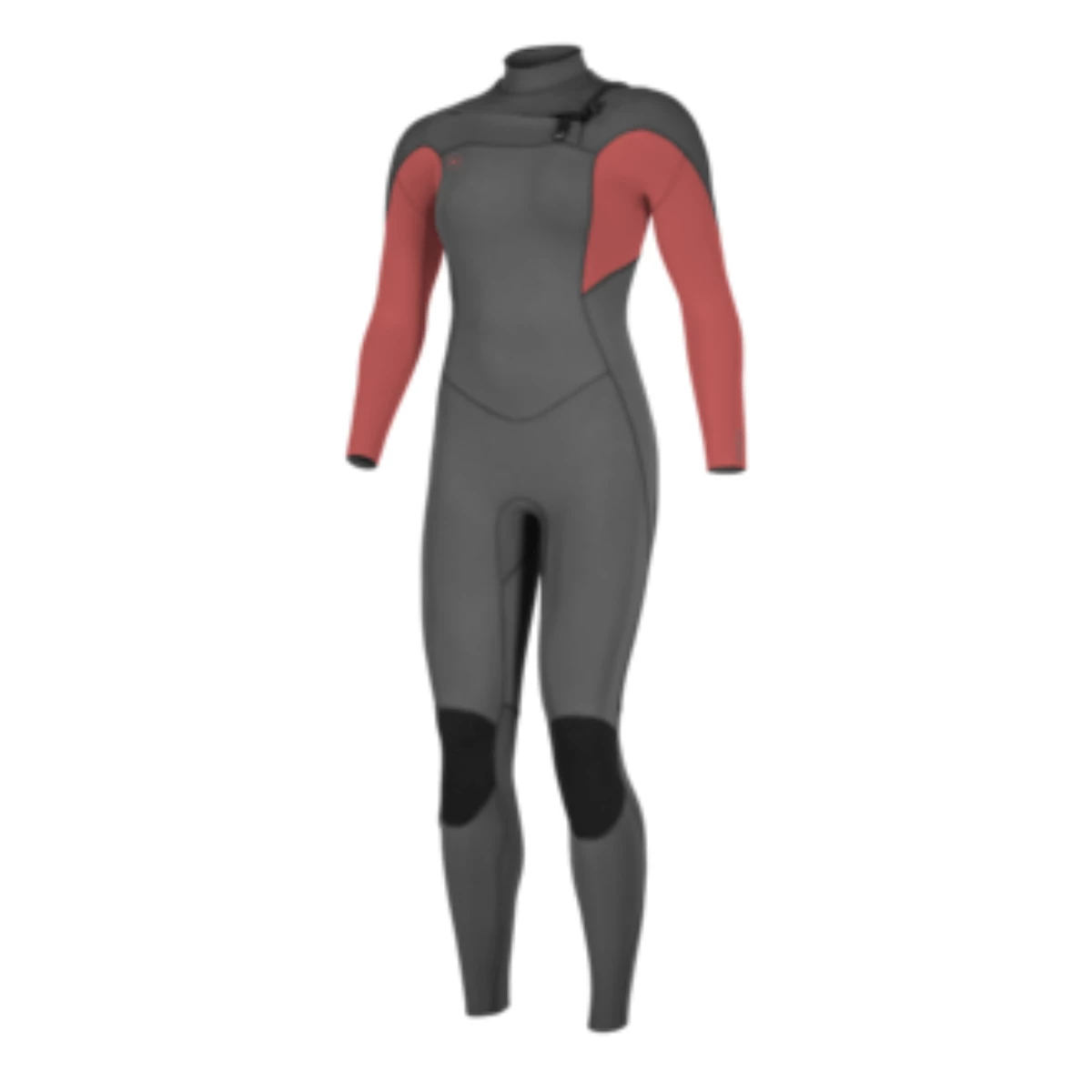 Oneill Women's Ninja 4/3 Chest Zip Full Suit In Graphite And Tea Rose 1 Oneill Women's Ninja 4/3 Chest Zip Full Suit In Graphite And Tea Rose
