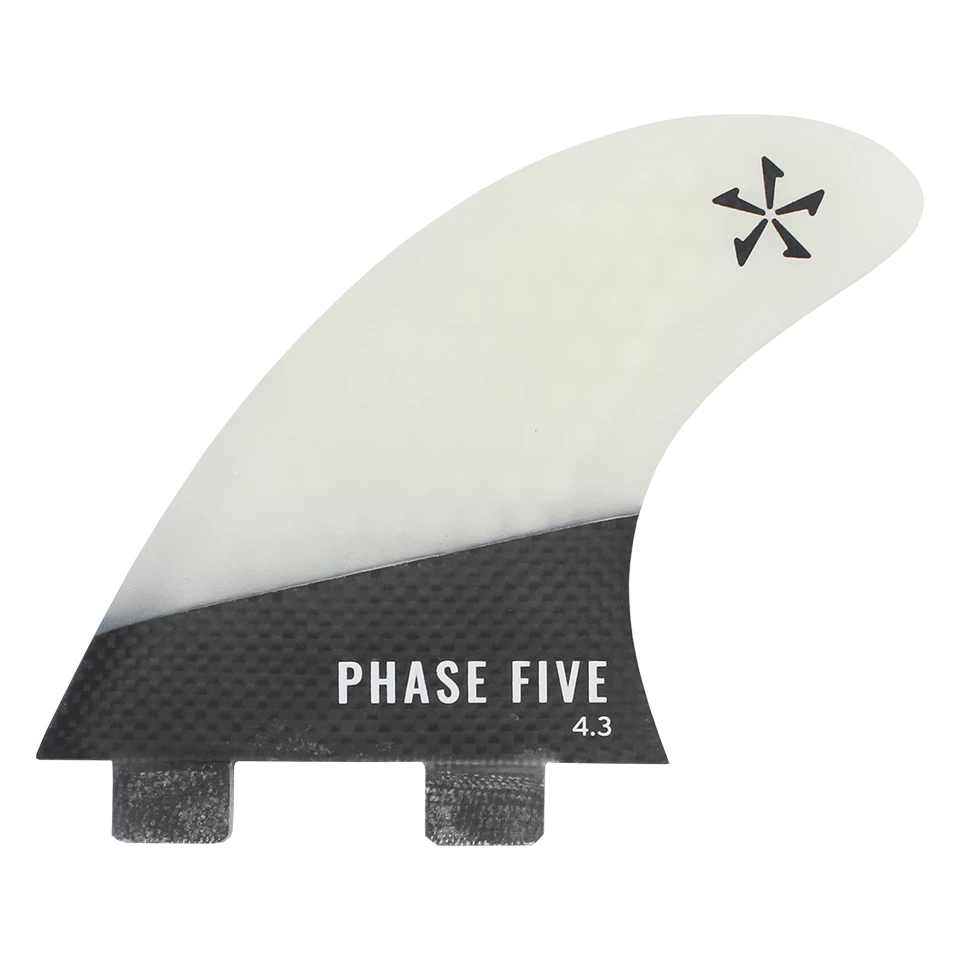 Phase 5 Carbon Twin Fin Set 4.3" 1 Phase 5 Carbon Twin Fin Set 4.3"