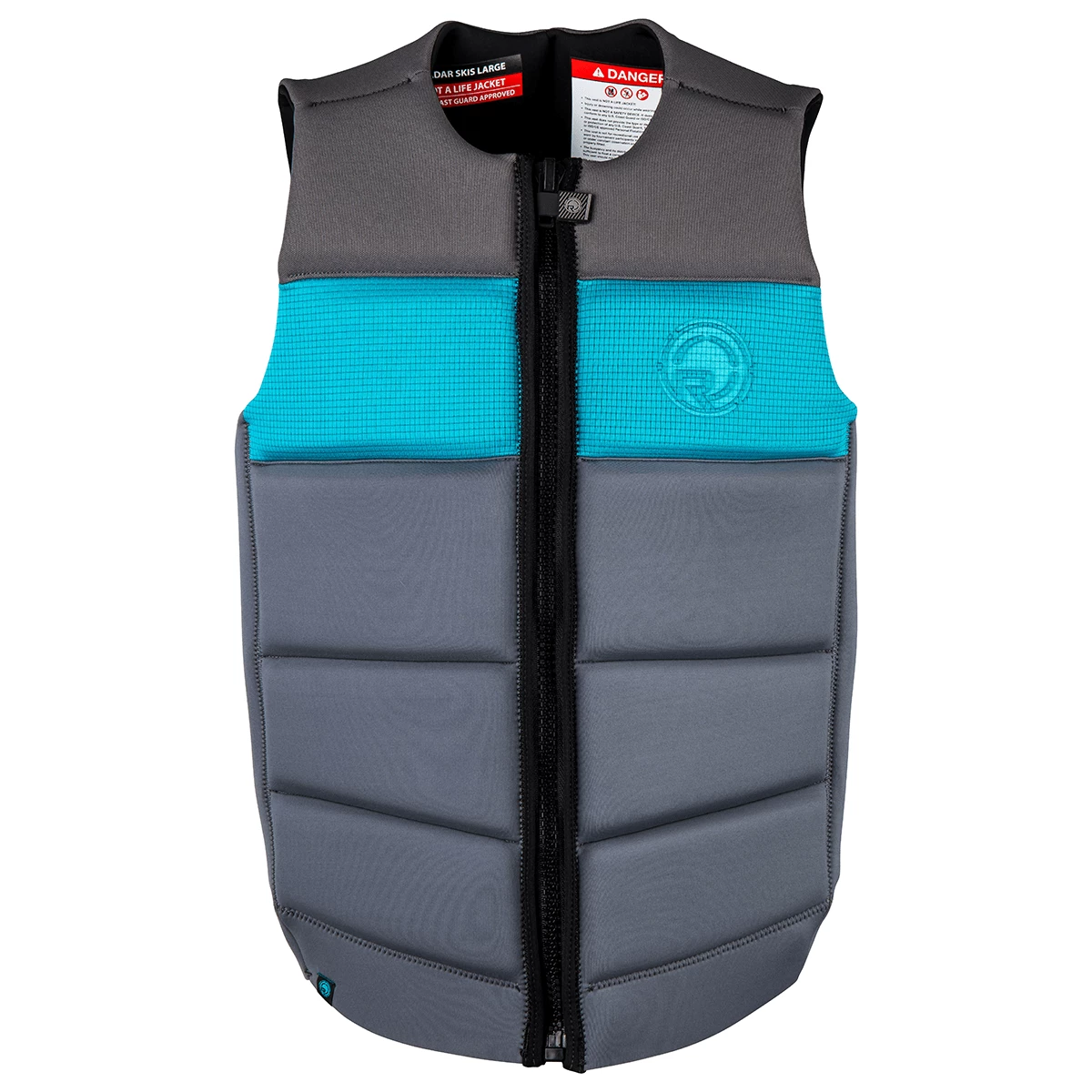 Radar Tidal Limited Comp Wake Vest In Grey/Reef Blue 1 Radar Tidal Limited Comp Wake Vest In Grey/Reef Blue