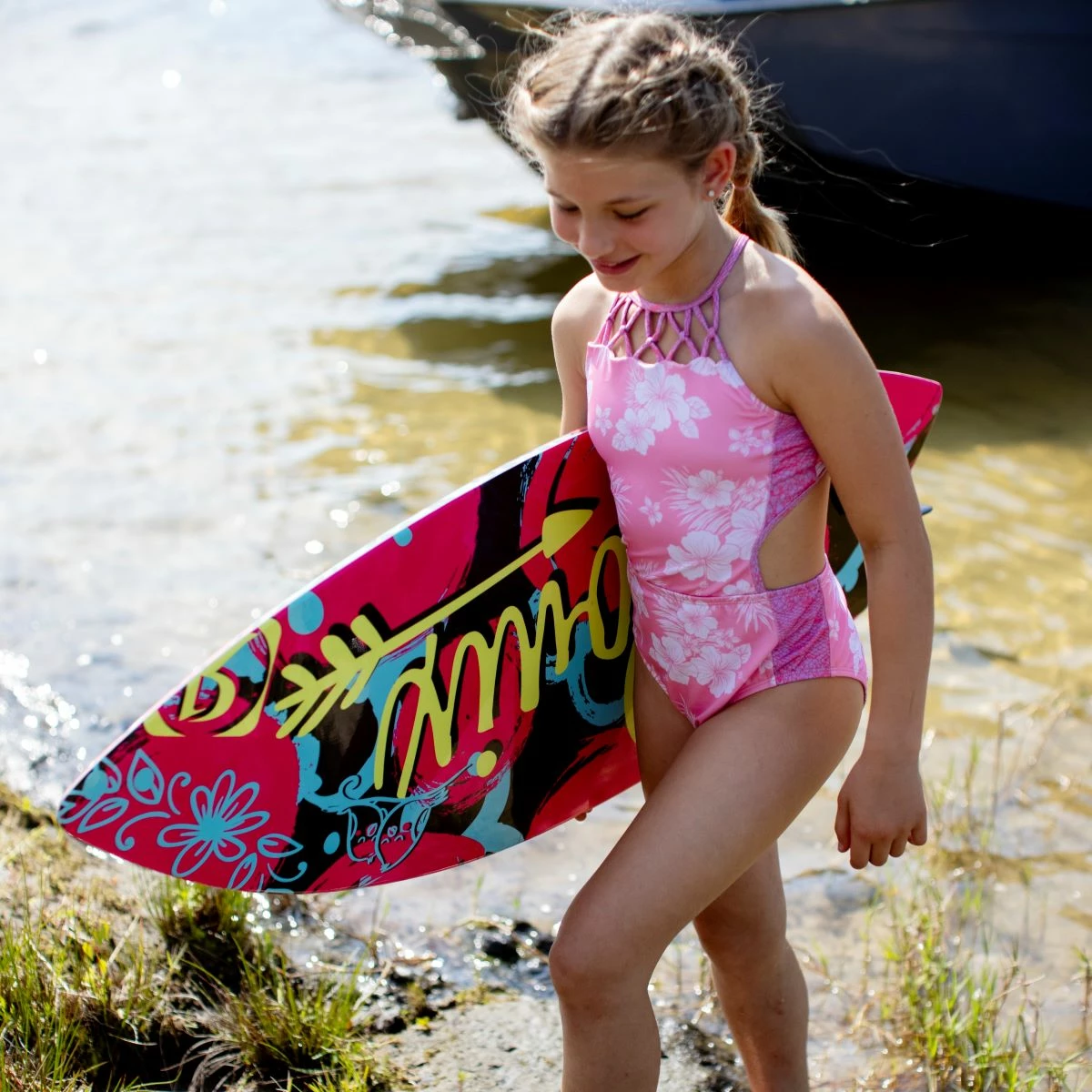 Ronix Girls Super Sonic Space Odyssey Fish Wakesurf Board 2023 5 Ronix Girls Super Sonic Space Odyssey Fish Wakesurf Board 2023 - Image 5
