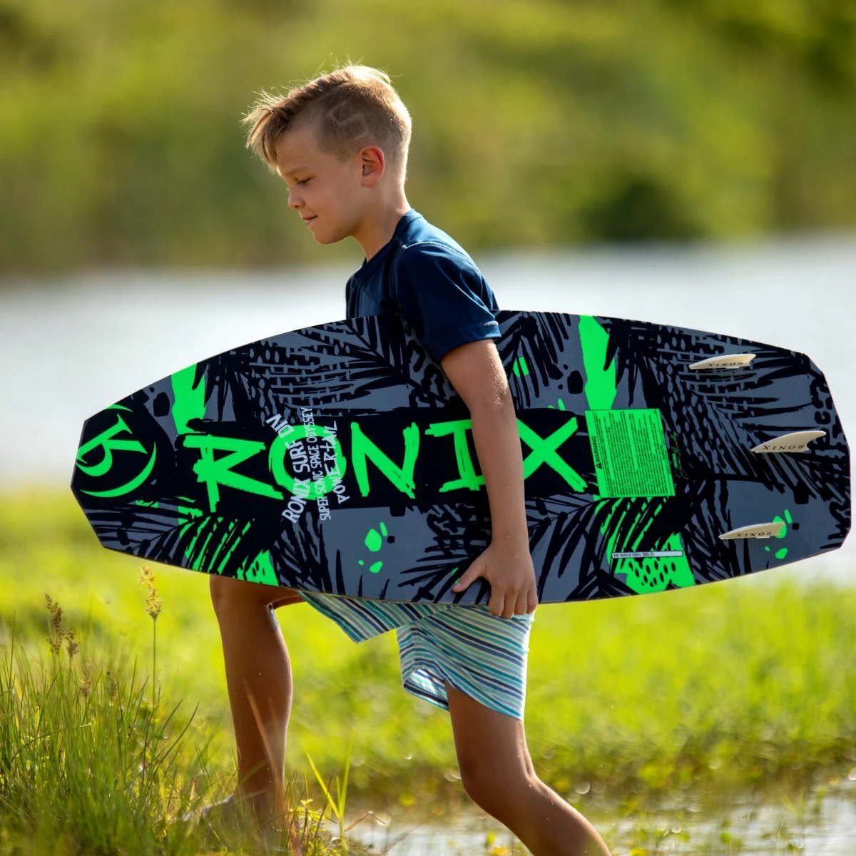 Ronix Kid's Super Sonic Space Odyssey Powertail Wakesurf Board 2023 3 Ronix Kid's Super Sonic Space Odyssey Powertail Wakesurf Board 2023 - Image 3