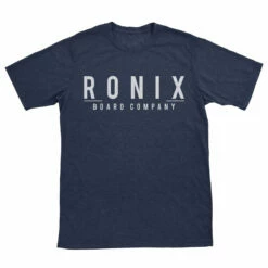 Ronix Megacorp Tee In Dark Blue Heather / White