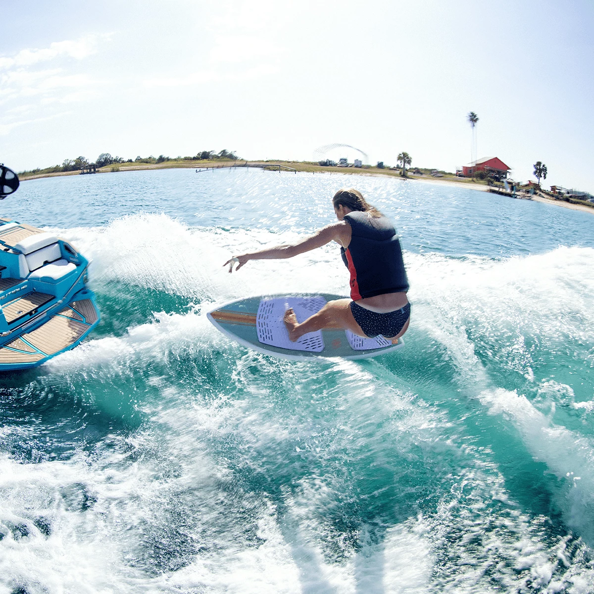 Ronix Women's Koal Classic Fish Wakesurf Board 2023 5 Ronix Women's Koal Classic Fish Wakesurf Board 2023 - Image 5