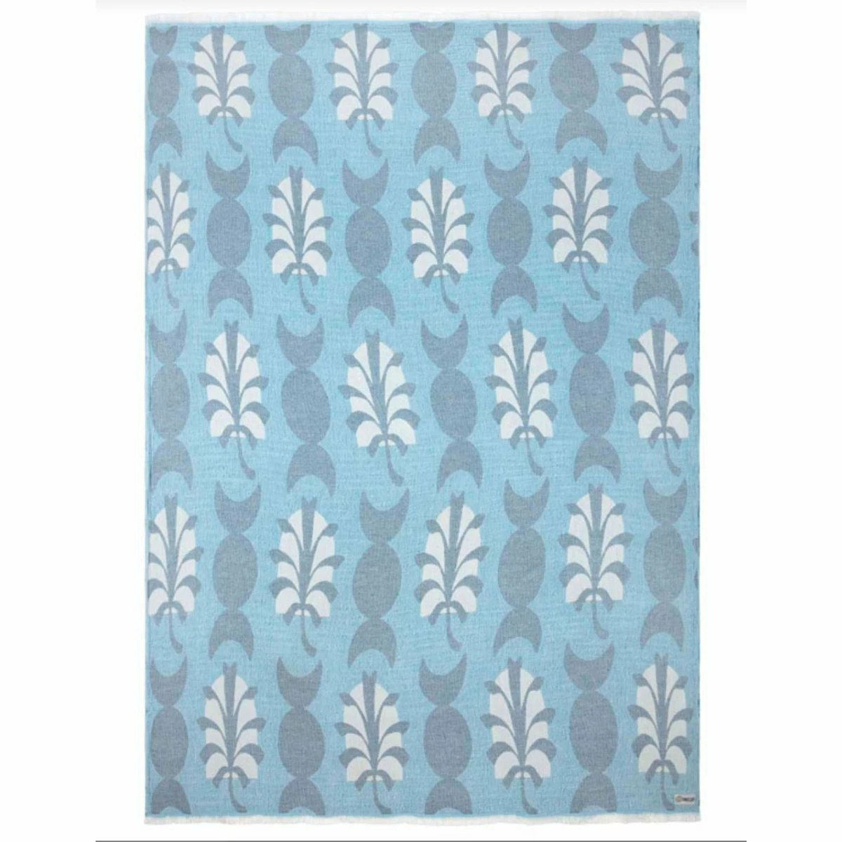 Sand Cloud Cobalt Gauze Weave Beach Towel In Large 1 Sand Cloud Cobalt Gauze Weave Beach Towel In Large