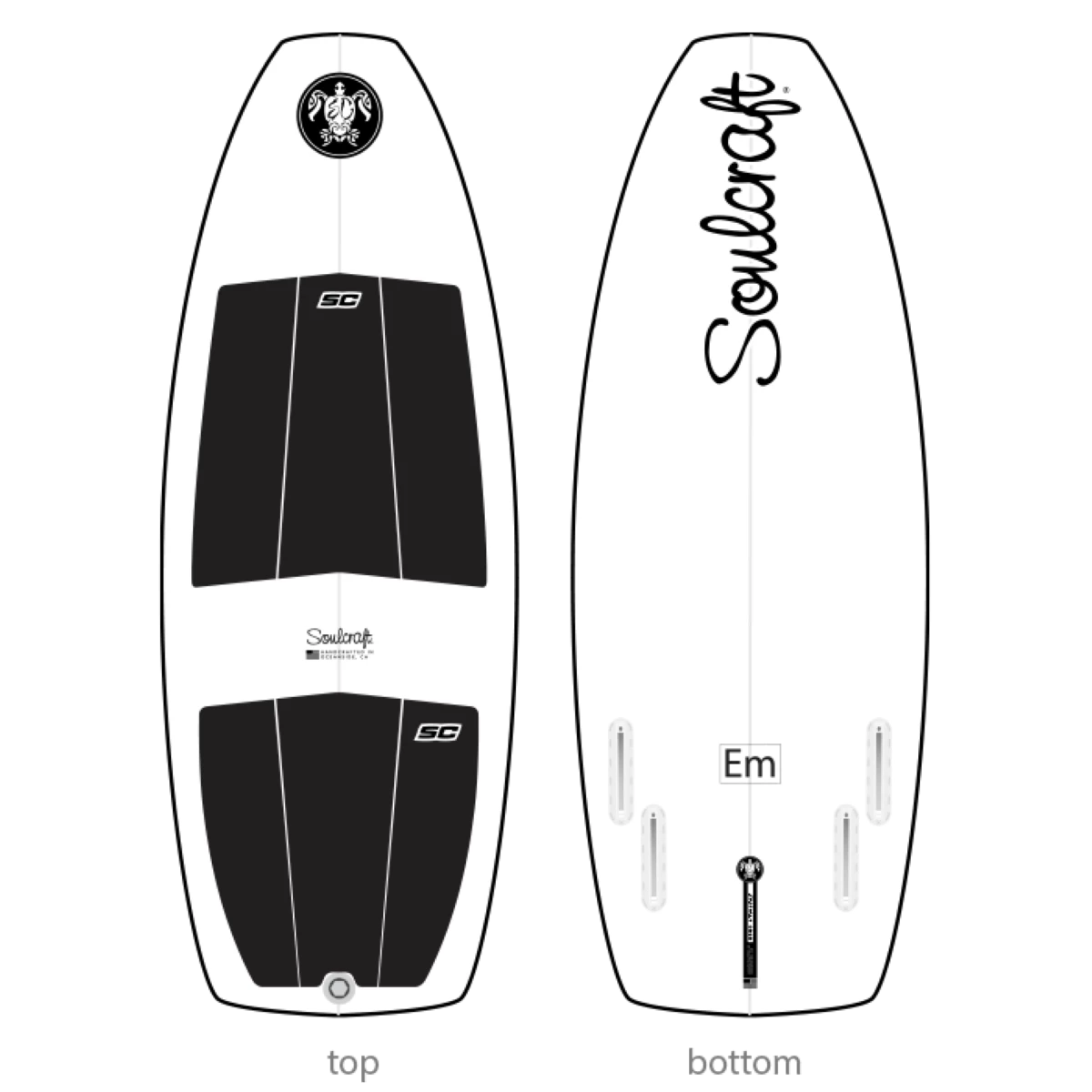 Soulcraft EM A-Series Wakesurf Board 2022 1 Soulcraft EM A-Series Wakesurf Board 2022