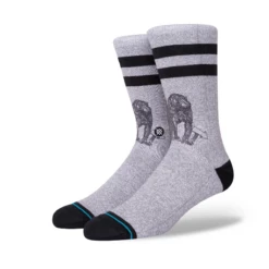 Stance Monkey Tourist Socks In Heather Grey