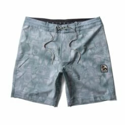 Front Page 31 Vissla Ecology Center Glyphs 18.5" Boardshorts In Smokey Jade